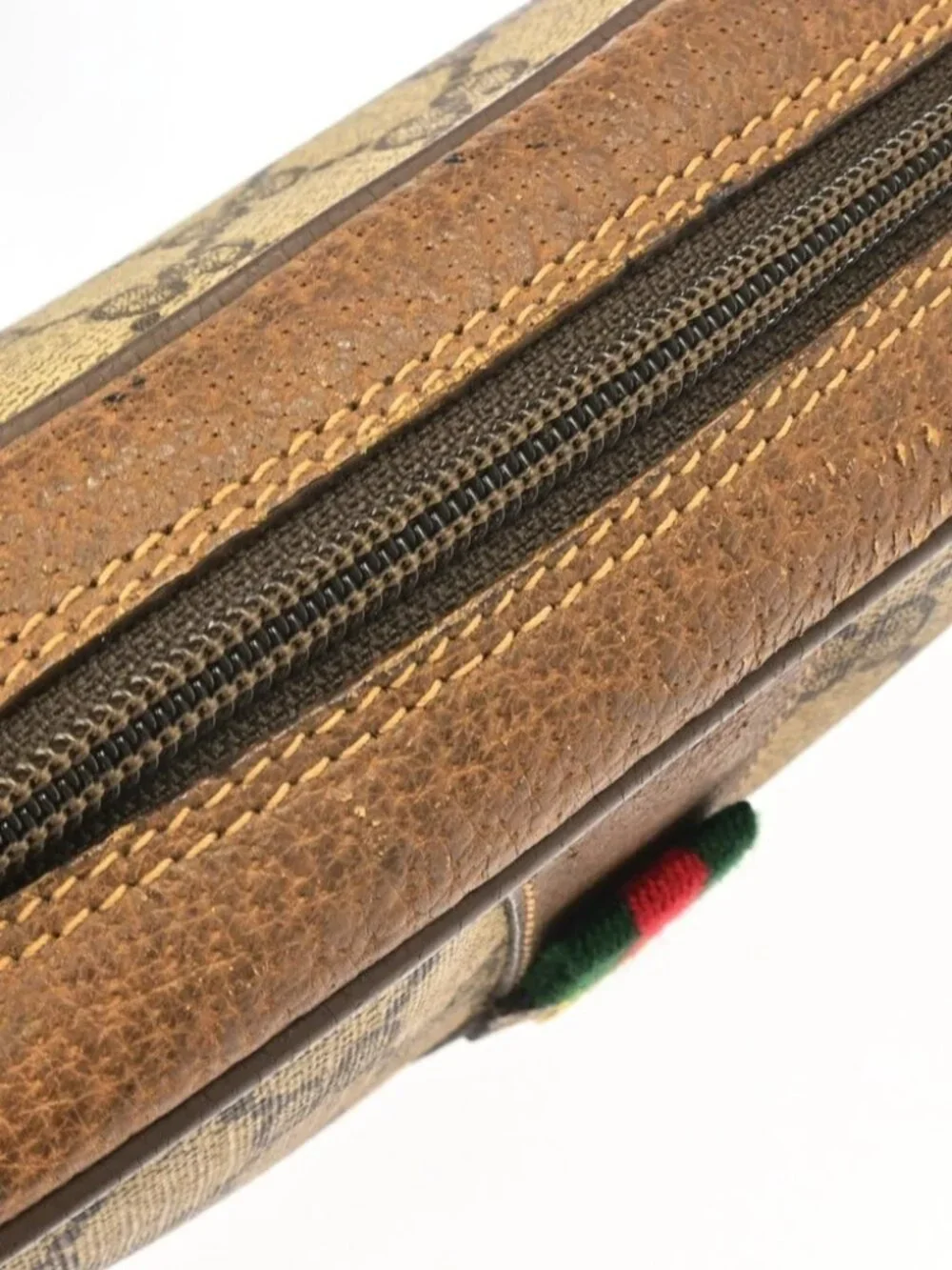 Gucci Beige Canvas GG Clutch Bag